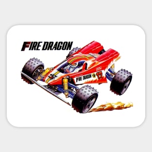 Classic Radio Controlled Race Car - Fire Dragon Sticker